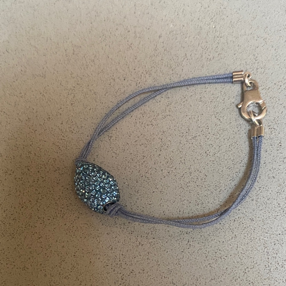 Swarovski Silver and Blue Crystal Bracelet